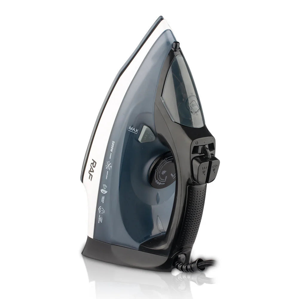 Powerful 2200W Electric Steam Iron with Ceramic Soleplate &