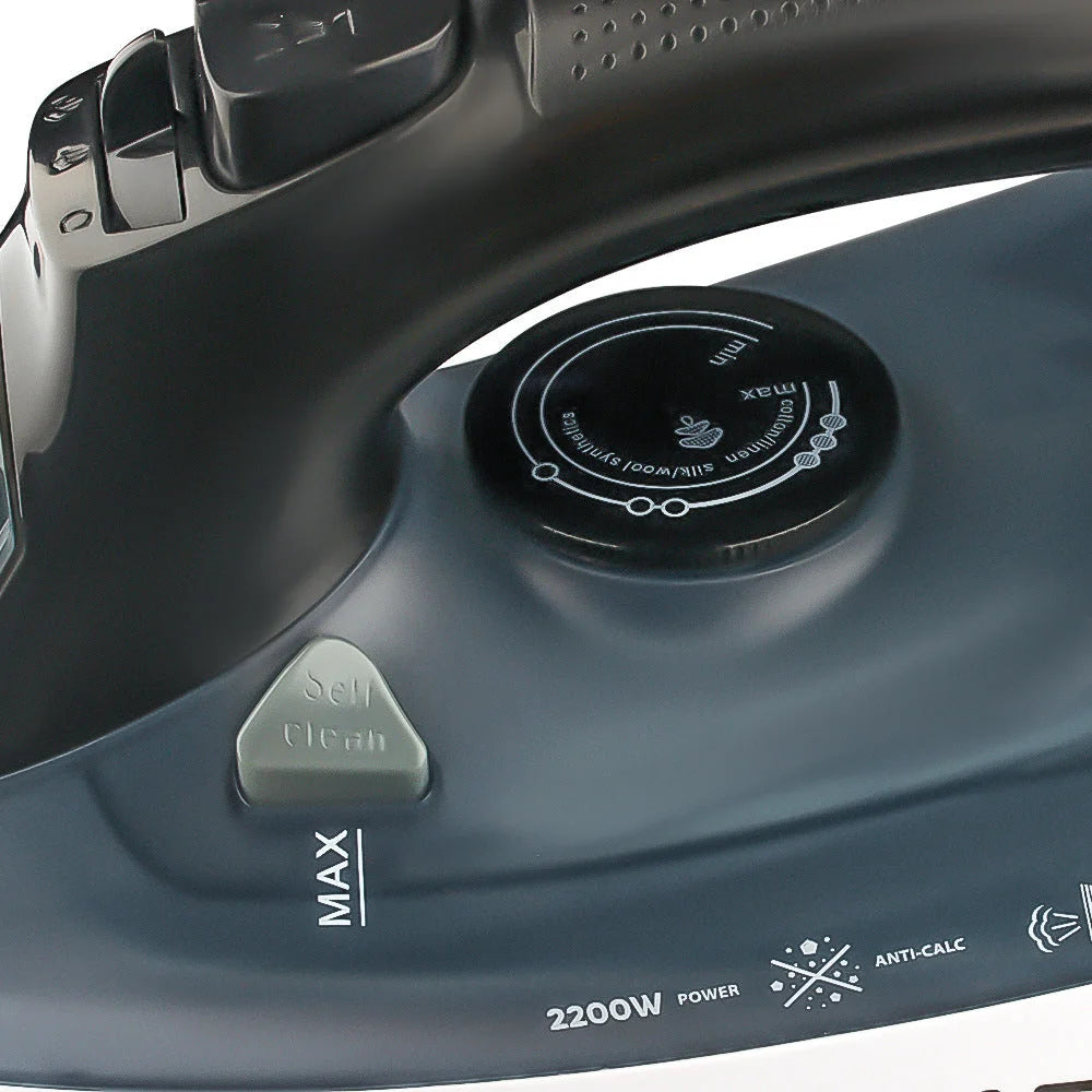 Powerful 2200W Electric Steam Iron with Ceramic Soleplate &