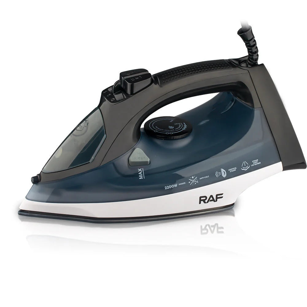 Powerful 2200W Electric Steam Iron with Ceramic Soleplate &