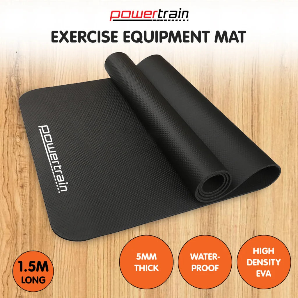 Powertrain 1.5m Exercise Equipment Mat - Sports & Fitness >