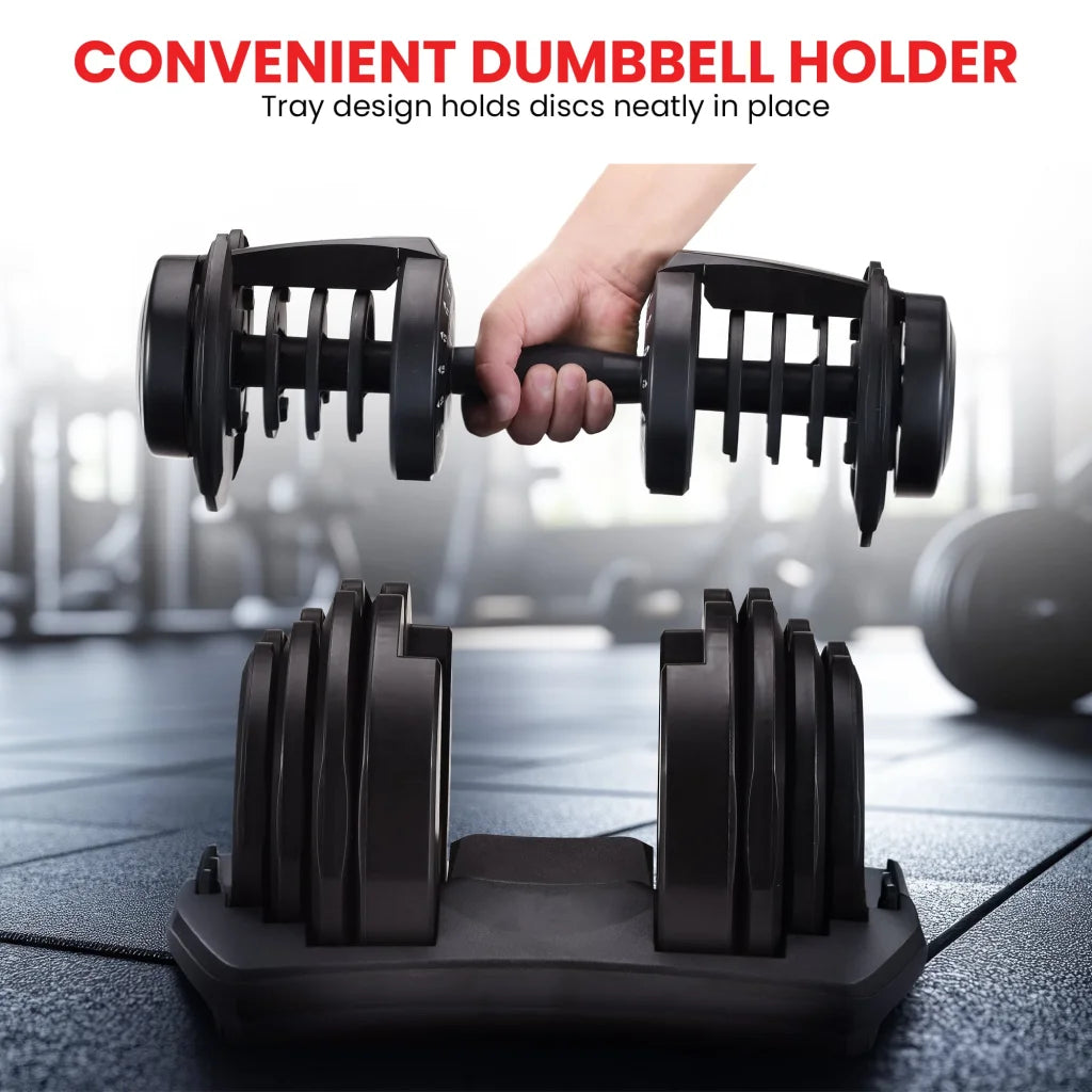 Powertrain 1x 40kg Adjustable Dumbbell - Sports & Fitness >