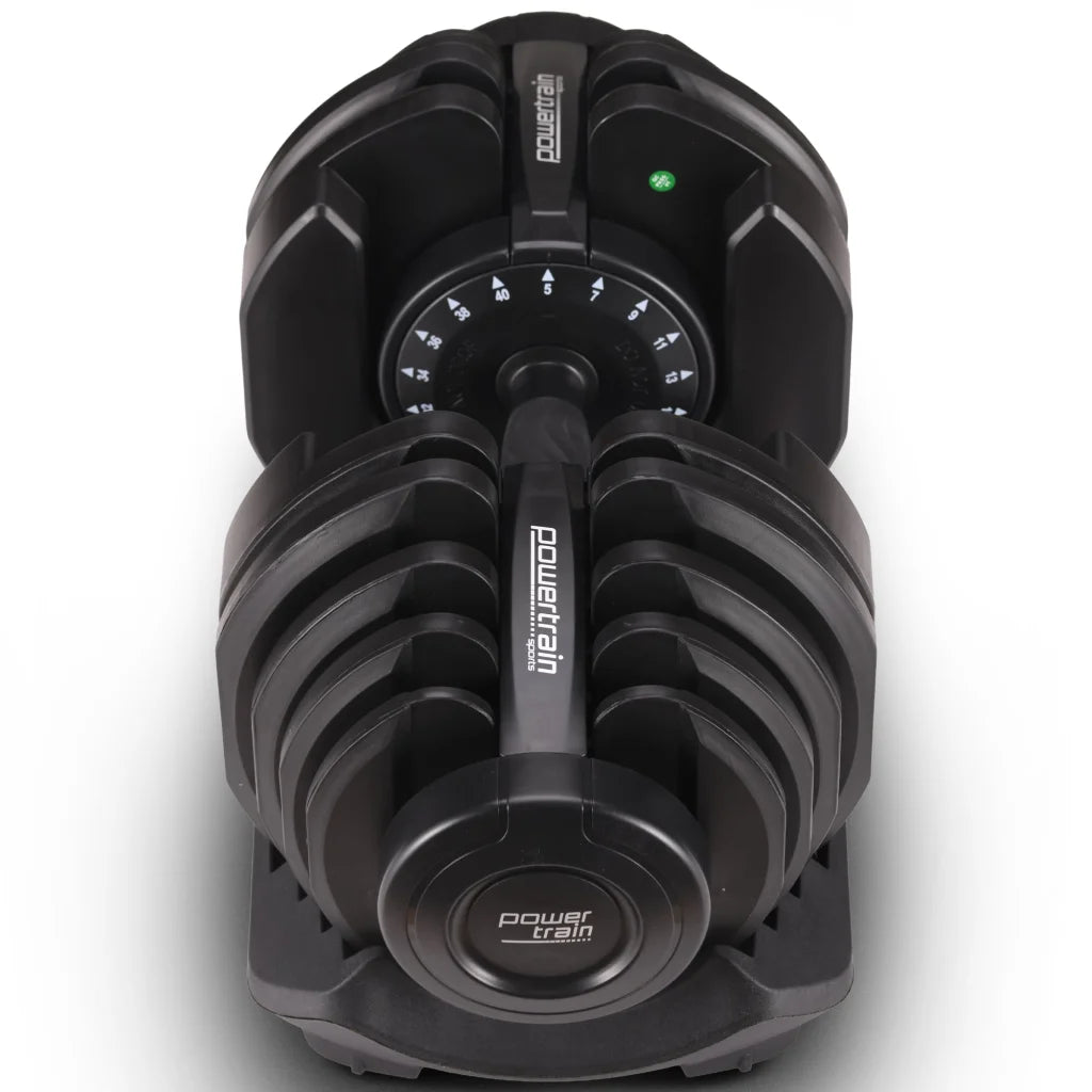 Powertrain 1x 40kg Adjustable Dumbbell - Sports & Fitness >