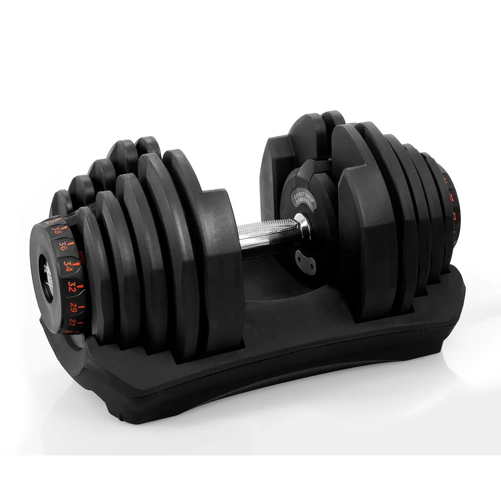 Powertrain 1x 40kg Adjustable Dumbbell - Sports & Fitness >