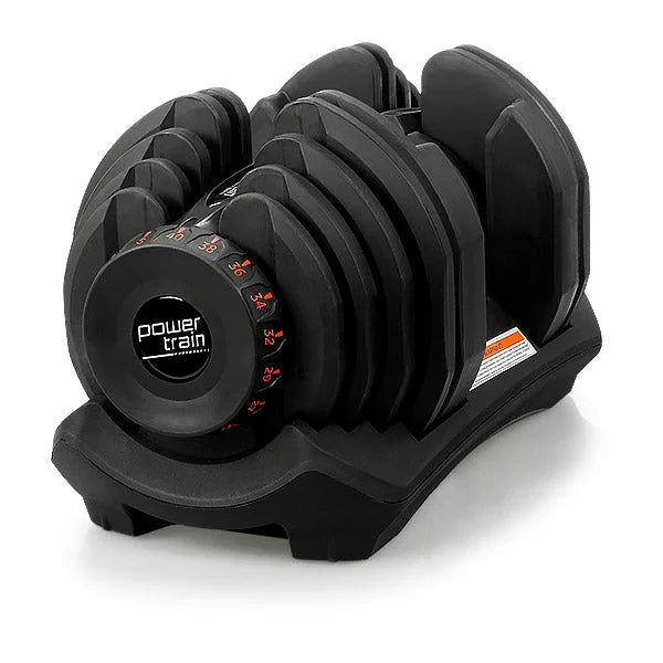 Powertrain 1x 40kg Adjustable Dumbbell - Sports & Fitness >