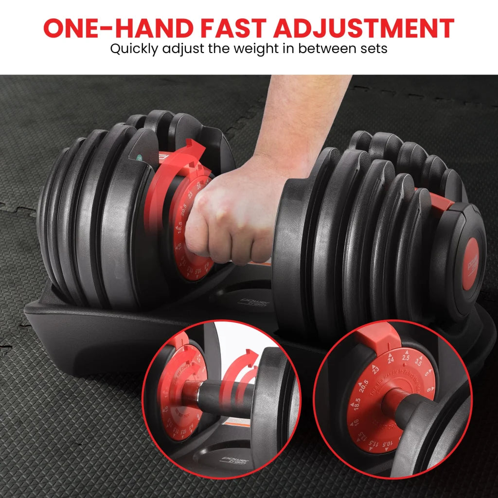 Powertrain 24kg Adjustable Dumbbell - Home & Garden > Gate