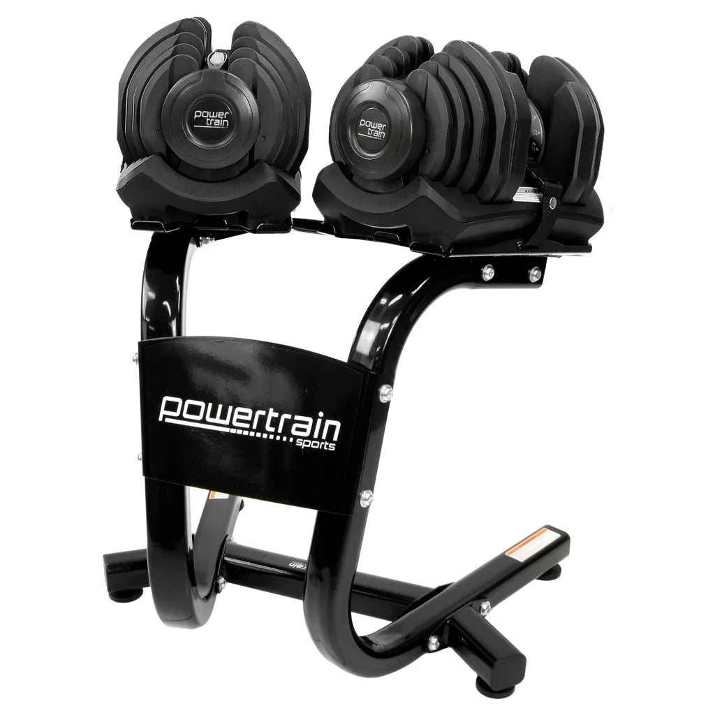 Powertrain 2x 40kg Powertrain Adjustable Dumbbells