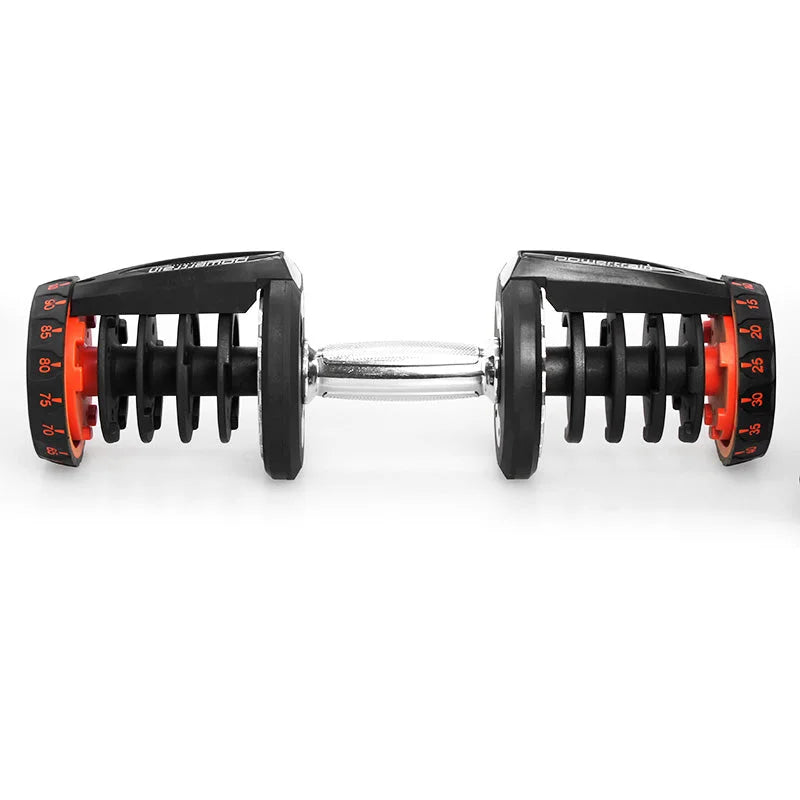 Powertrain 2x 40kg Powertrain Adjustable Dumbbells