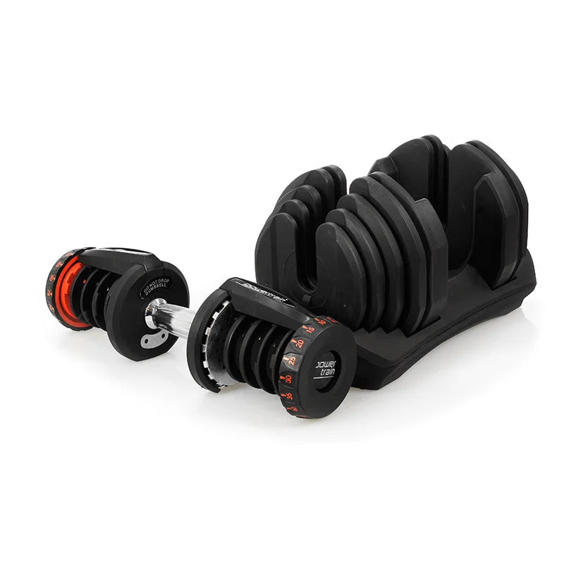 Powertrain 2x 40kg Powertrain Adjustable Dumbbells