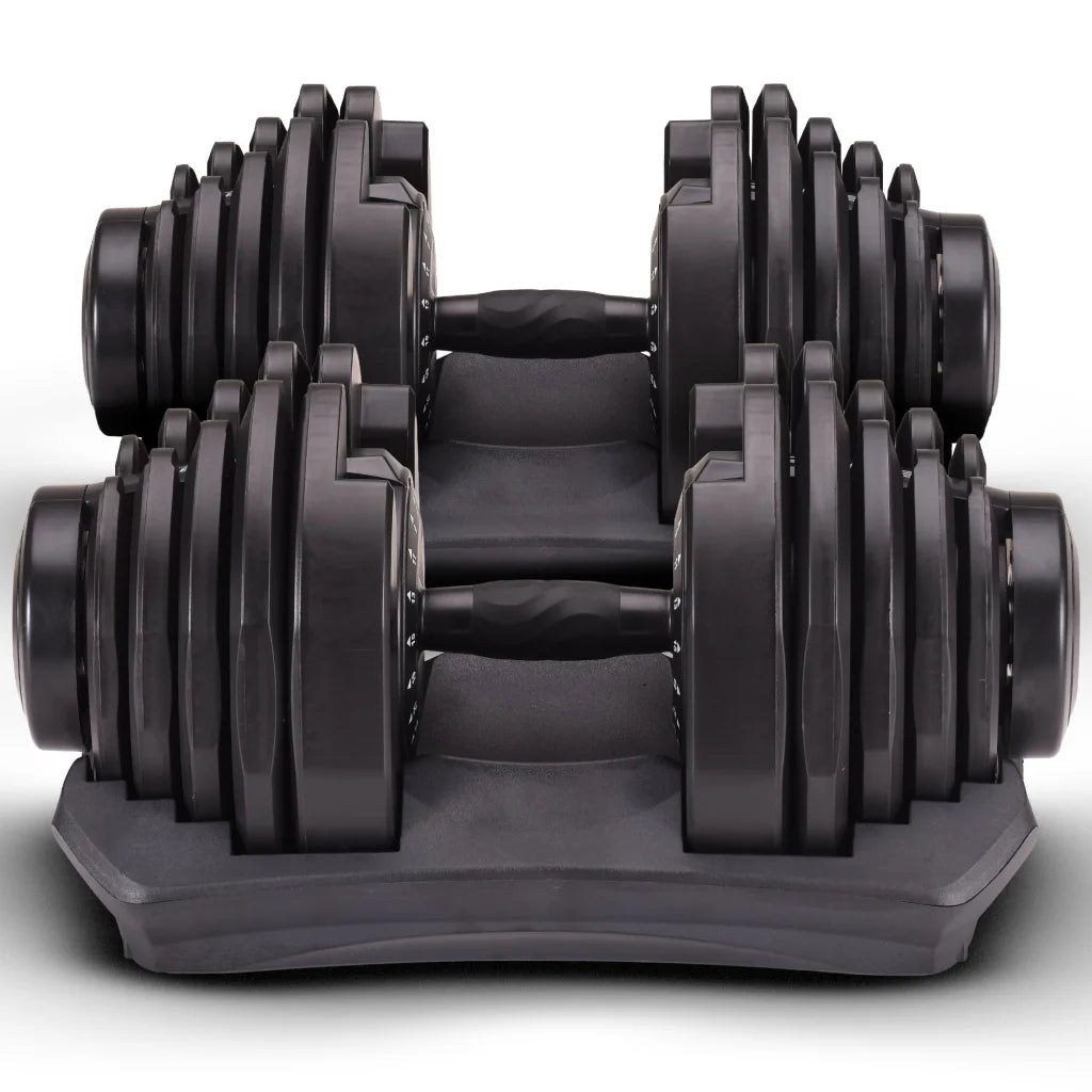 Powertrain 2x 40kg Powertrain Adjustable Dumbbells