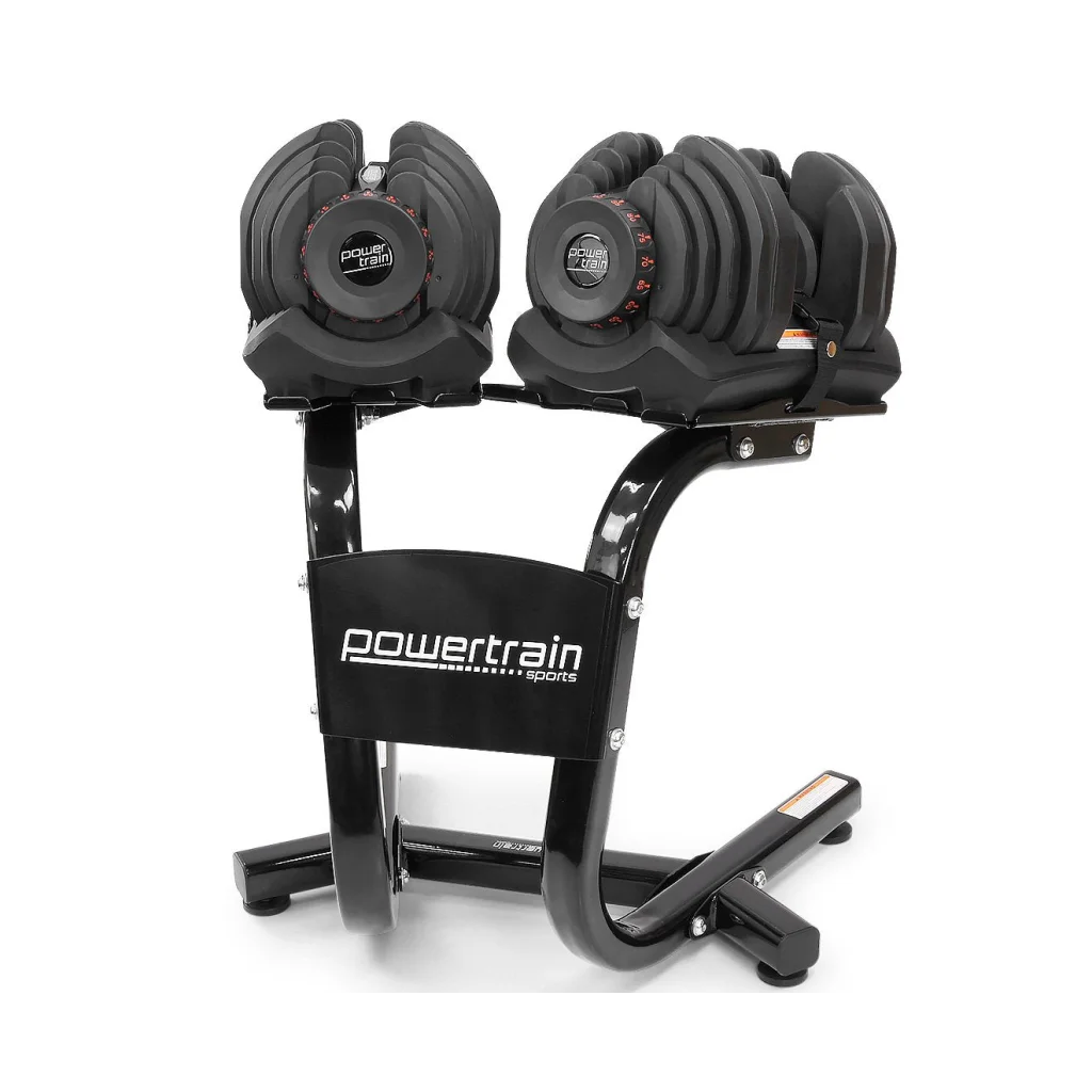 Powertrain 2x 40kg Powertrain Adjustable Dumbbells