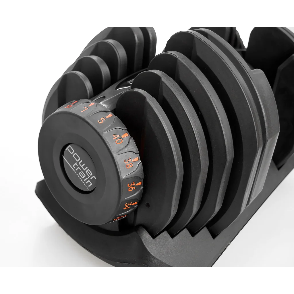 Powertrain 2x 40kg Powertrain Adjustable Dumbbells