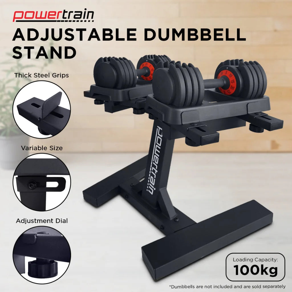 Powertrain Adjustable Dumbbell Stand GEN2 Pro - Sports &