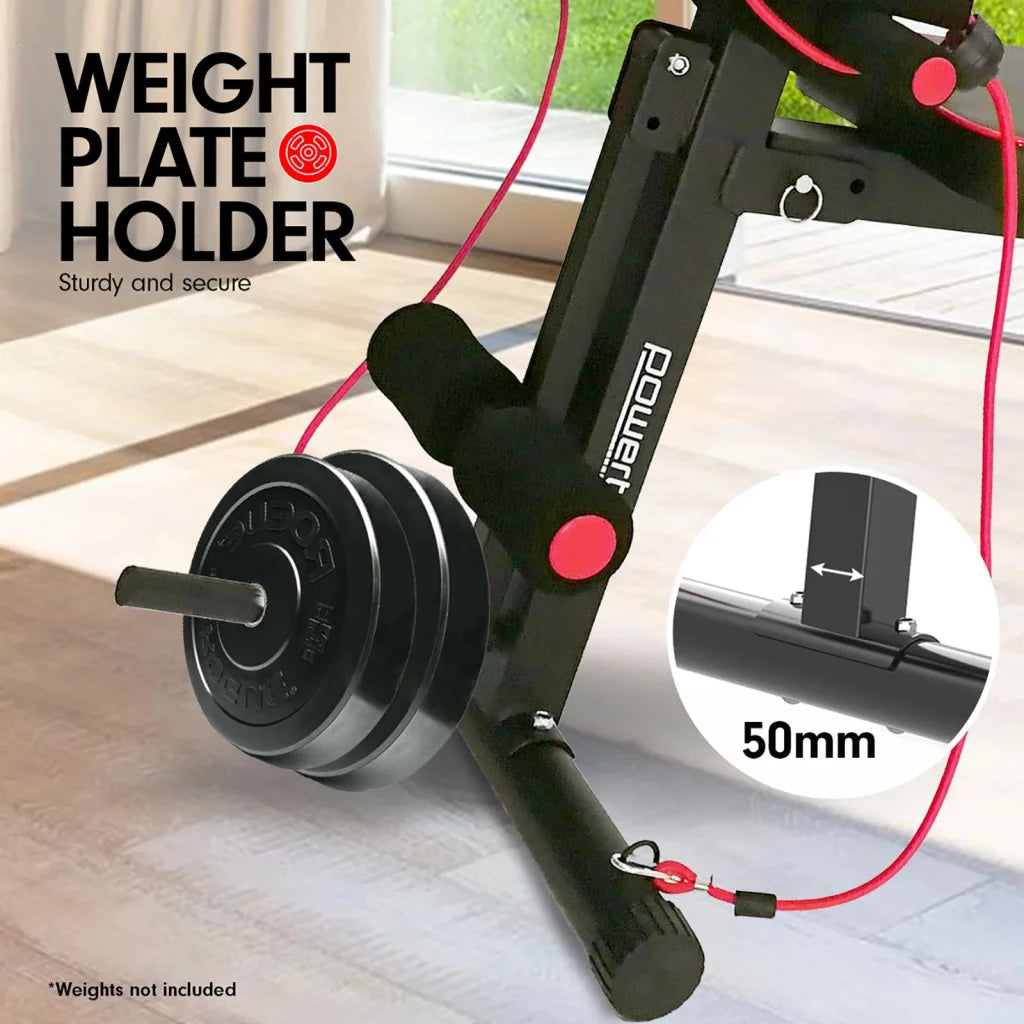 Powertrain Adjustable FID Home Gym Bench with Preacher Curl