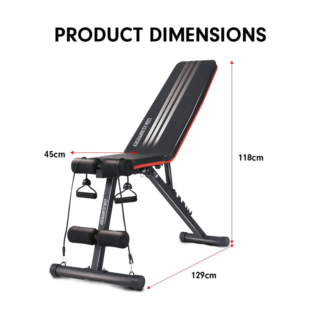 Powertrain Adjustable Incline Decline Exercise Bench