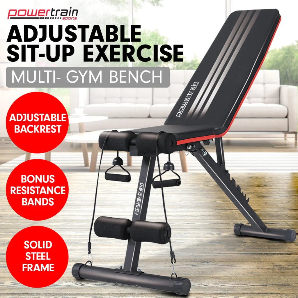 Powertrain Adjustable Incline Decline Exercise Bench