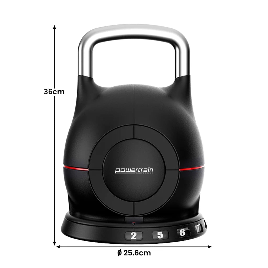 Powertrain Adjustable Kettlebell 20kg 7 in 1 Weight