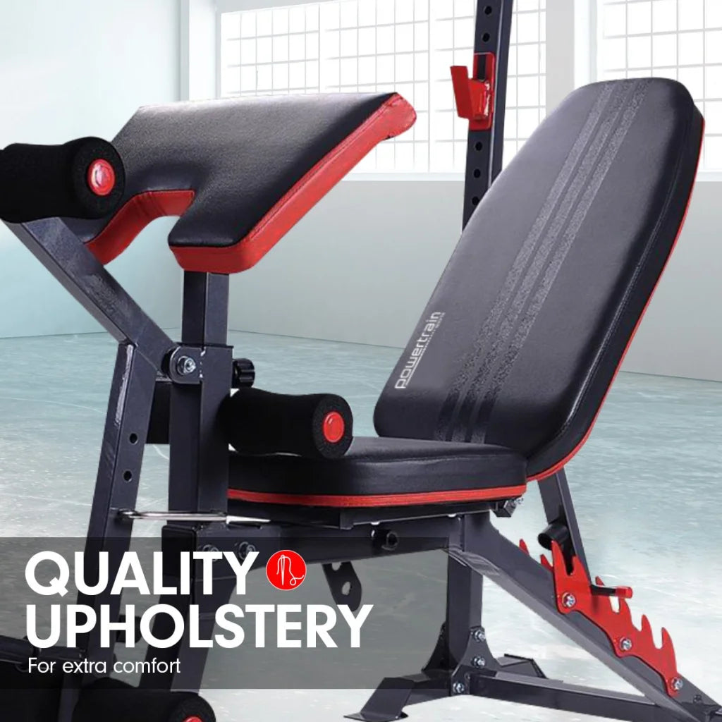 Powertrain Adjustable Weight Bench Home Gym Bench Press