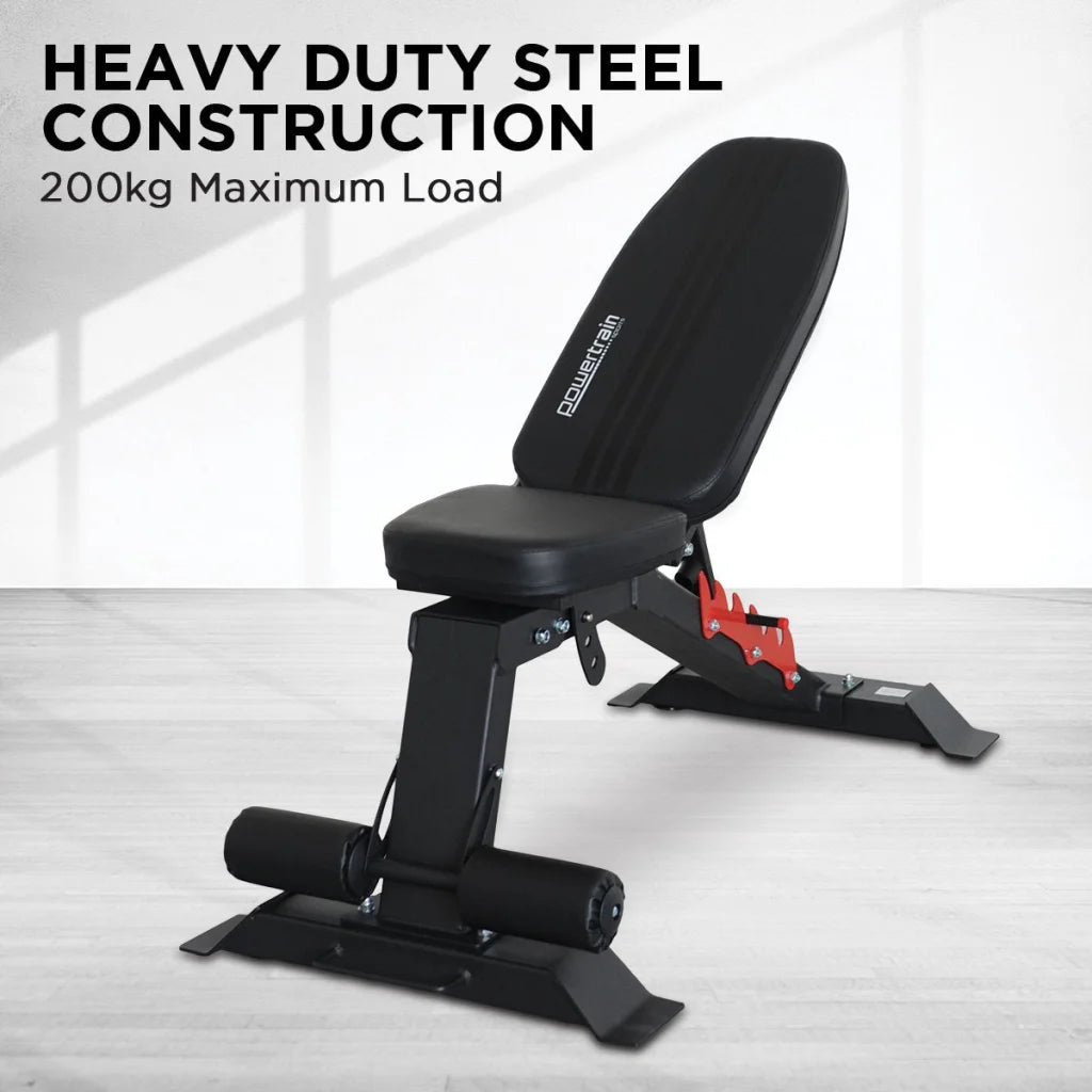 Powertrain Home Gym Adjustable Dumbbell Bench - Sports &