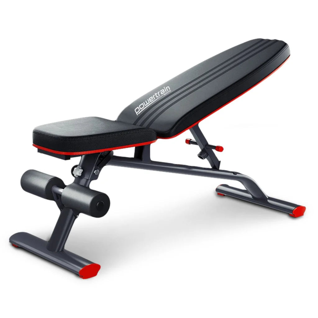 Powertrain Home Gym Bench Adjustable Flat Incline Decline