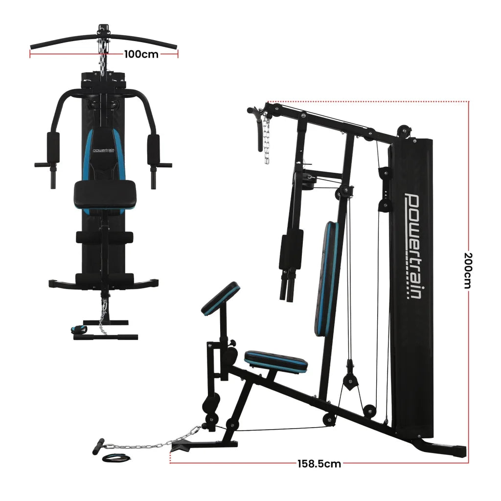 Powertrain JX-300 Multi Station Home Gym 44kg Weight Stack