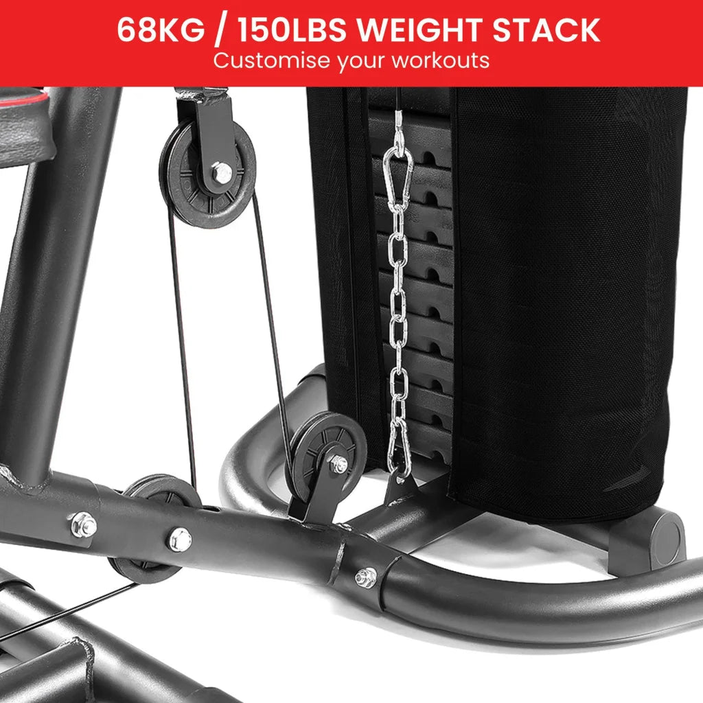 Powertrain Multi Station Home Gym With 68kg Weights