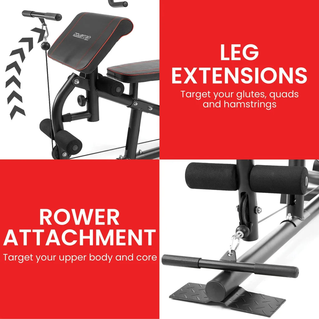 Powertrain Multi Station Home Gym With 68kg Weights