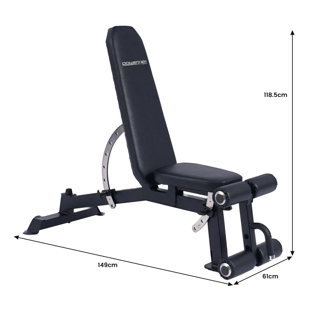 Powertrain Multi Workout Bench with Transport Wheels