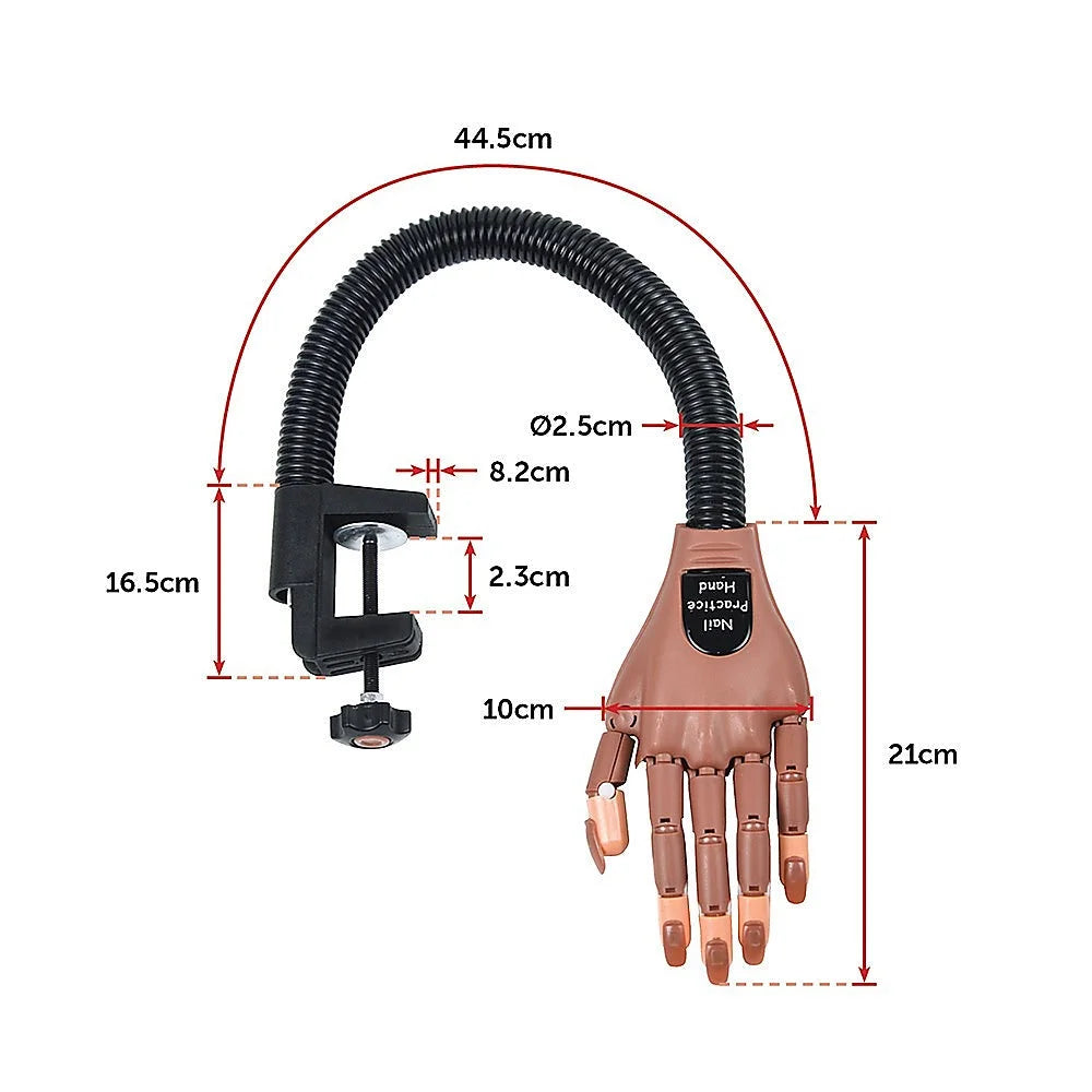Practice Hand Model for Nail Art Training & Manicure
