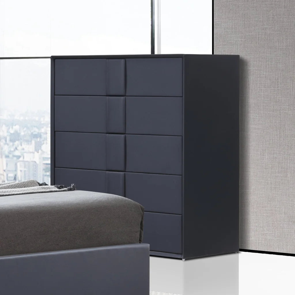 Prado 4pc Fabric Gas Lift Queen Bedroom Suite - Furniture >