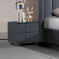 Prado Bedside Table MDF Construction Fabric Upholstery