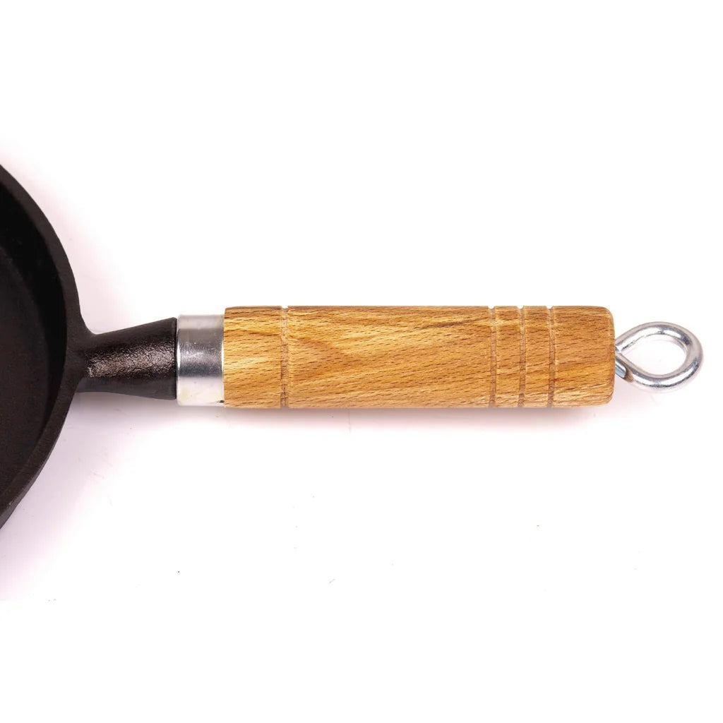 Pre-Seasoned 26cm Cast Iron Fry Pan Cookware Heat-Resistant