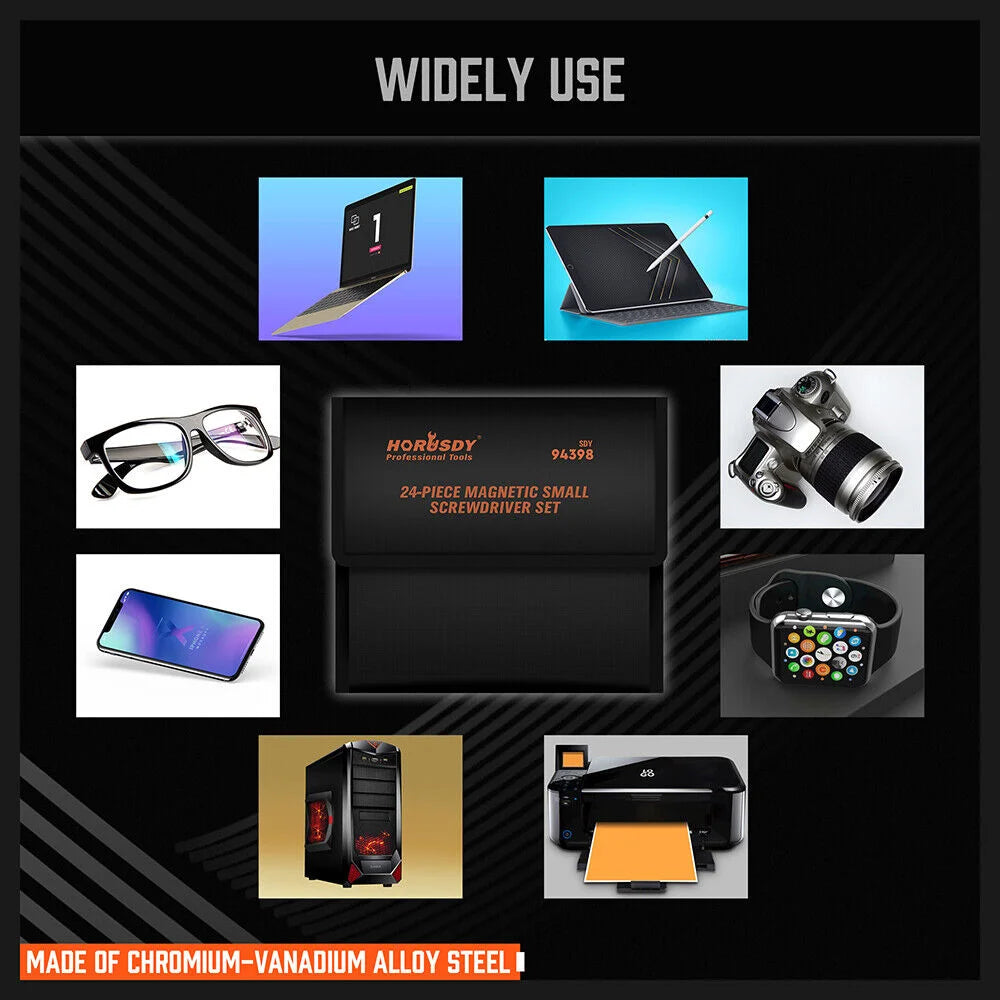 Precision Screwdriver Set 24-Piece Magnetic Small