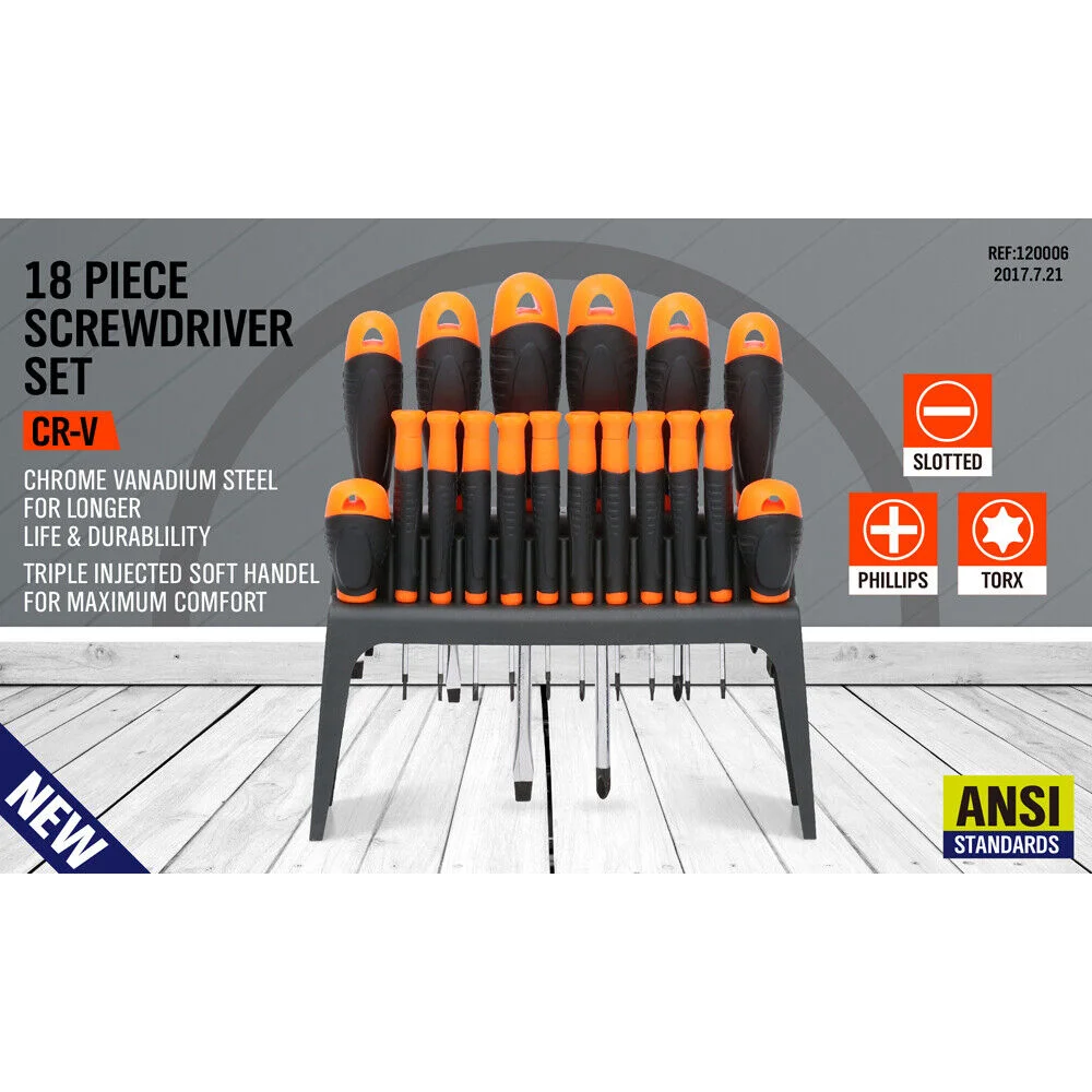 Precision Screwdriver Set Magnetic Torx 18Pc Screw Driver
