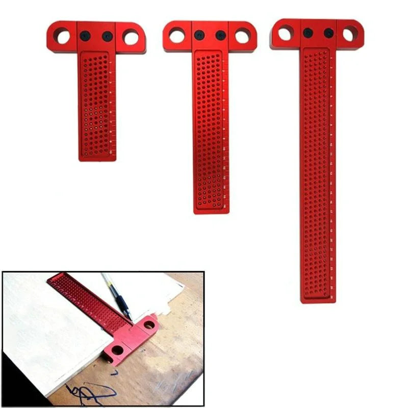 Precision T-shaped Woodworking Marking Ruler - Ideal