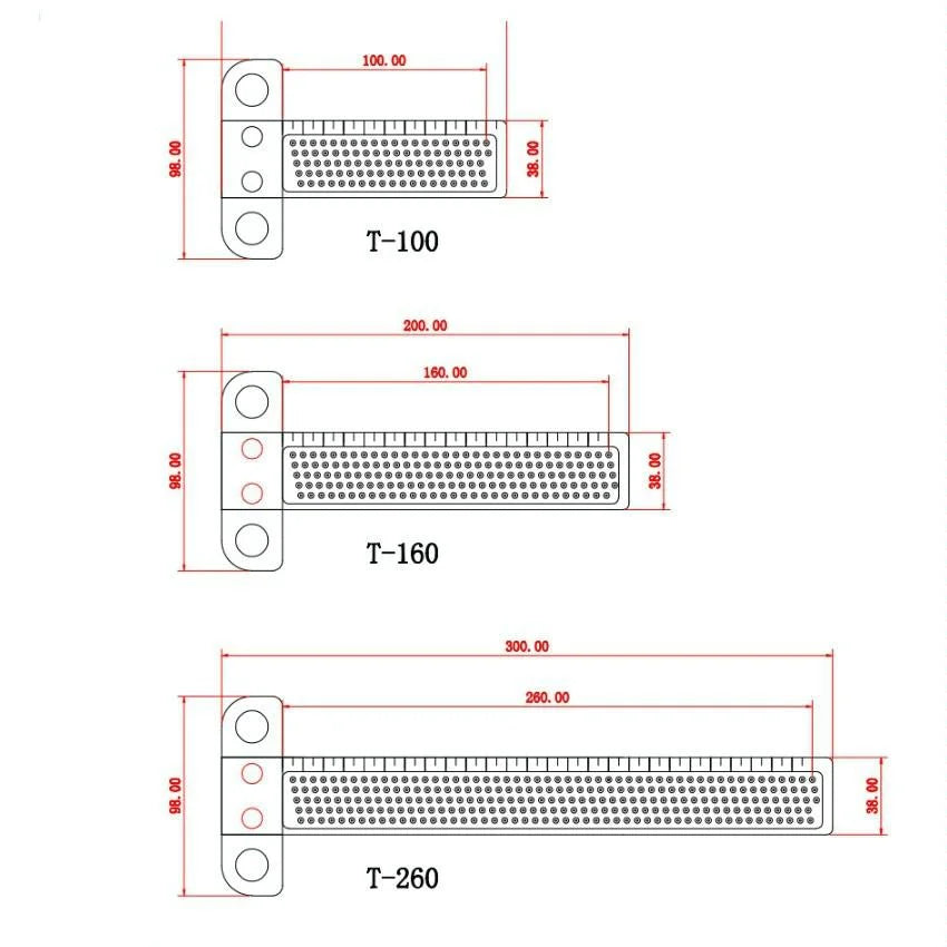 Precision T-shaped Woodworking Marking Ruler - Ideal