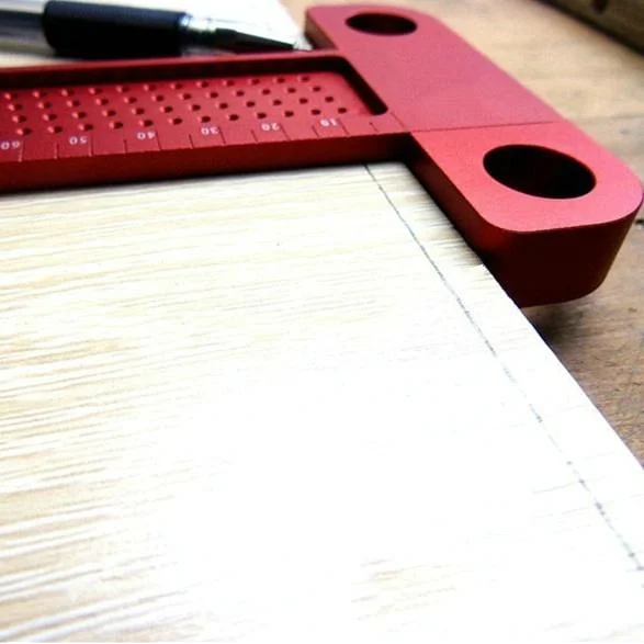 Precision T-shaped Woodworking Marking Ruler - Ideal
