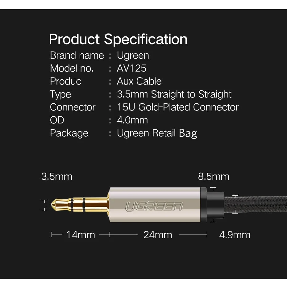 Premium 3.5mm Male to Male Audio Cable 15M - 40787