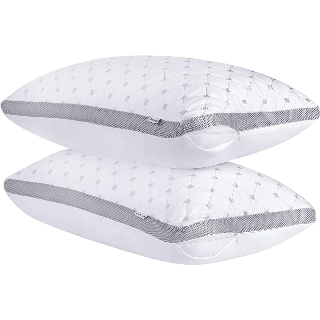 Premium Bamboo Cooling Twin Pack Plush Down-Like Pillows