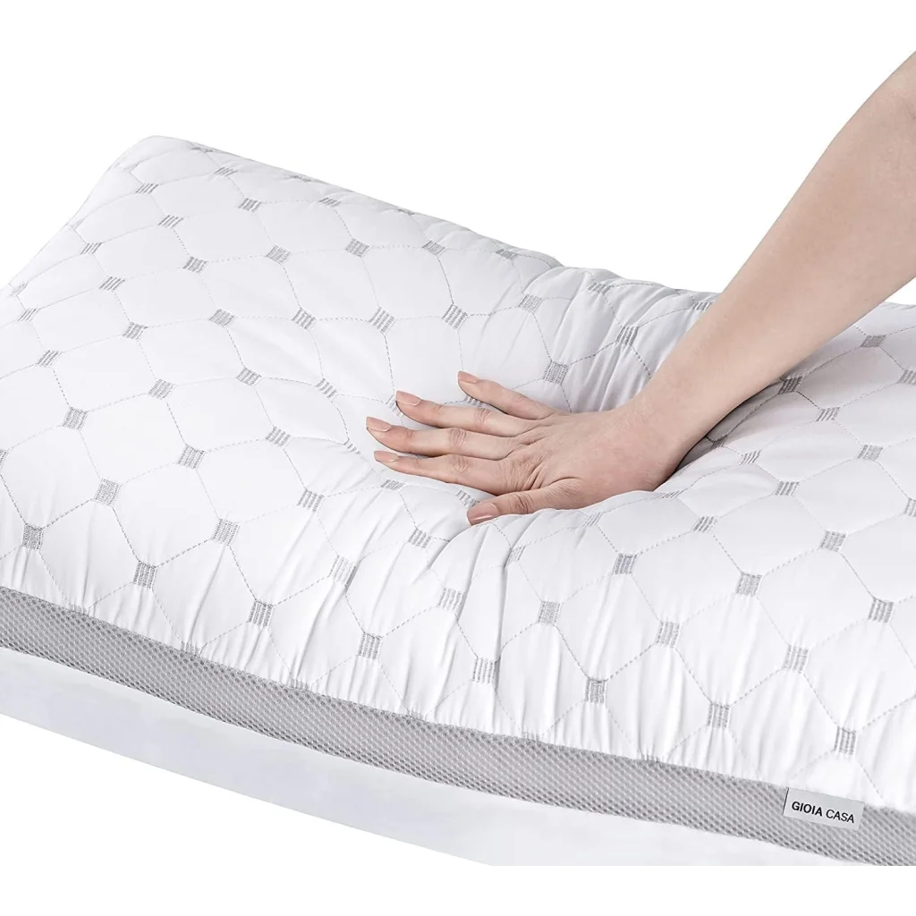 Premium Bamboo Cooling Twin Pack Plush Down-Like Pillows