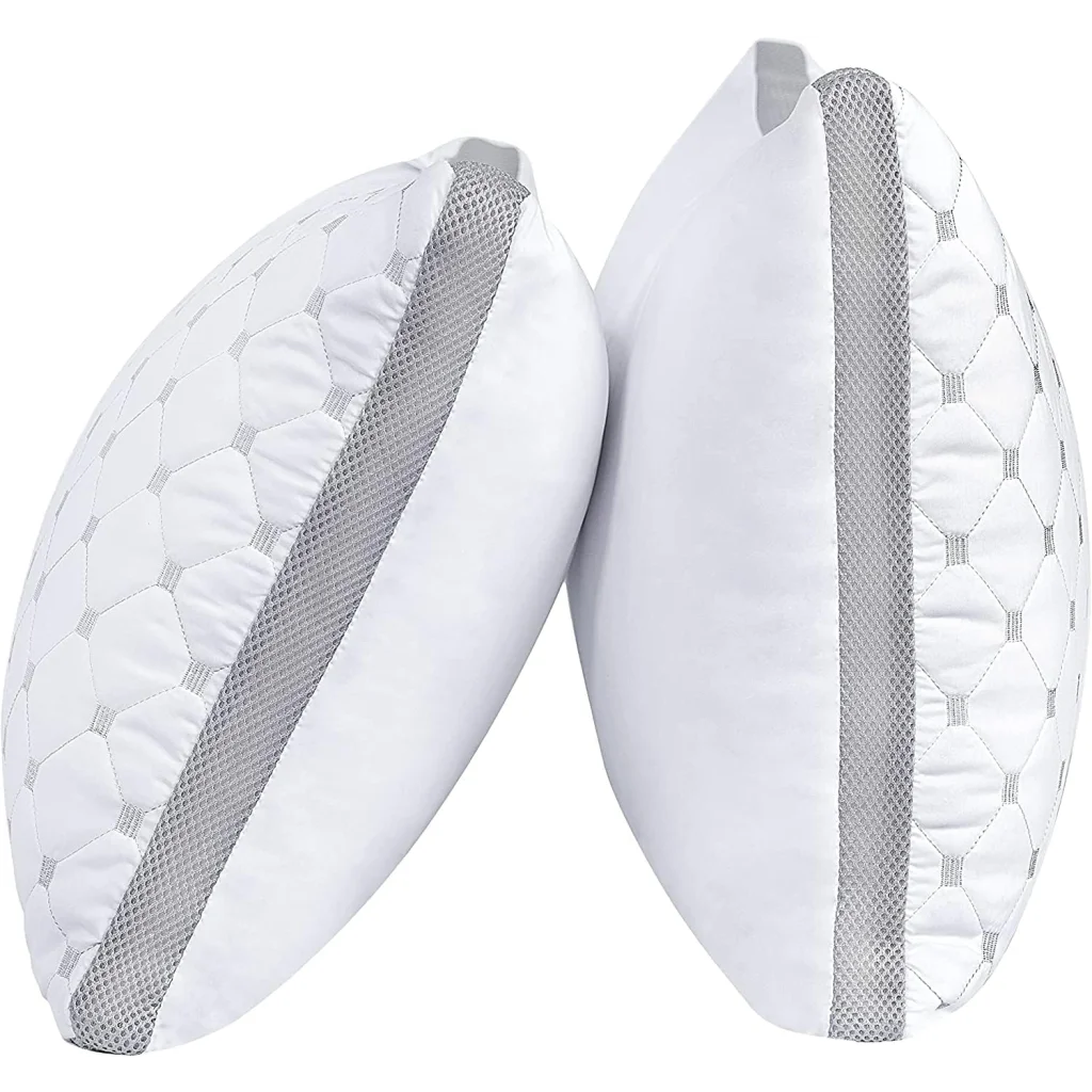 Premium Bamboo Cooling Twin Pack Plush Down-Like Pillows