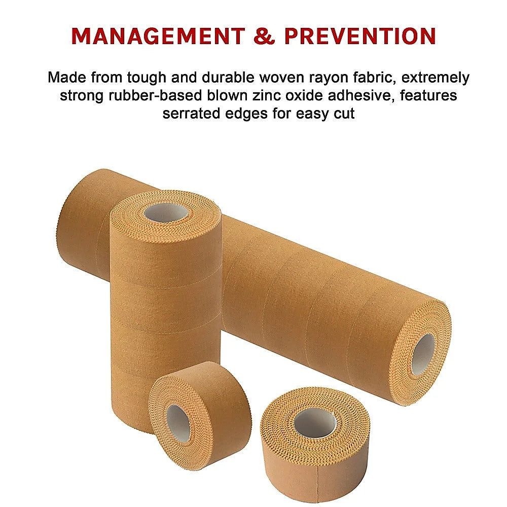 Premium Rigid Sports Strapping Tape - 16 Rolls x 38mm x