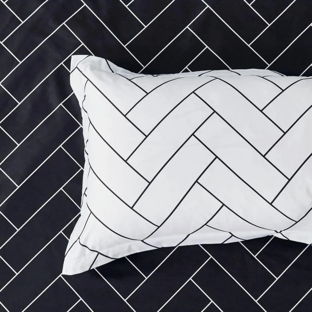 Print Microfibre Quilt Cover Set (3Pcs) - Ultra Soft Comfy