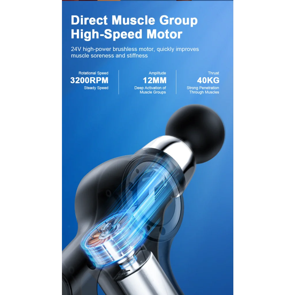 Professional Deep Tissue Percussion Massage Gun - 30 Speeds