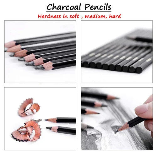 Professional Drawing Artist Kit Set 72pcs Pencils