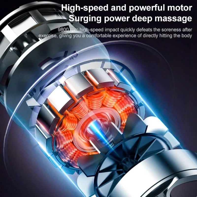 Professional Muscle Relaxing Massage Gun - Black - Health &