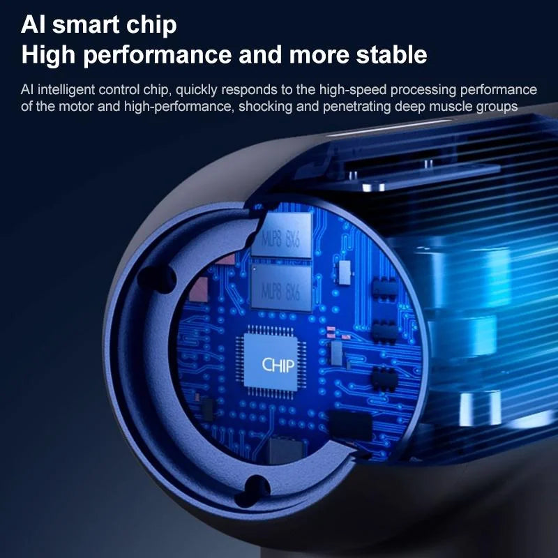 Professional Muscle Relaxing Massage Gun - Black - Health &