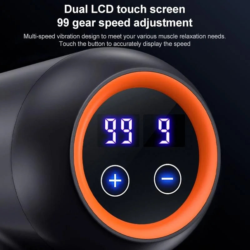 Professional Muscle Relaxing Massage Gun - Black - Health &