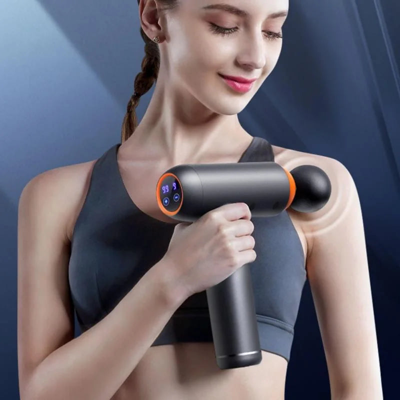 Professional Muscle Relaxing Massage Gun - Black - Health &