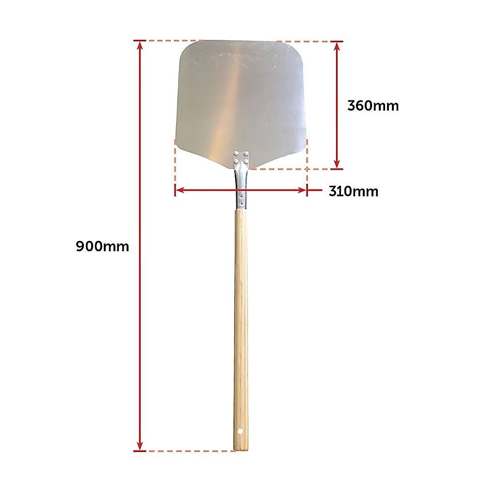 Professional Pizza Oven Peel Paddle 90cm - Wood Handle