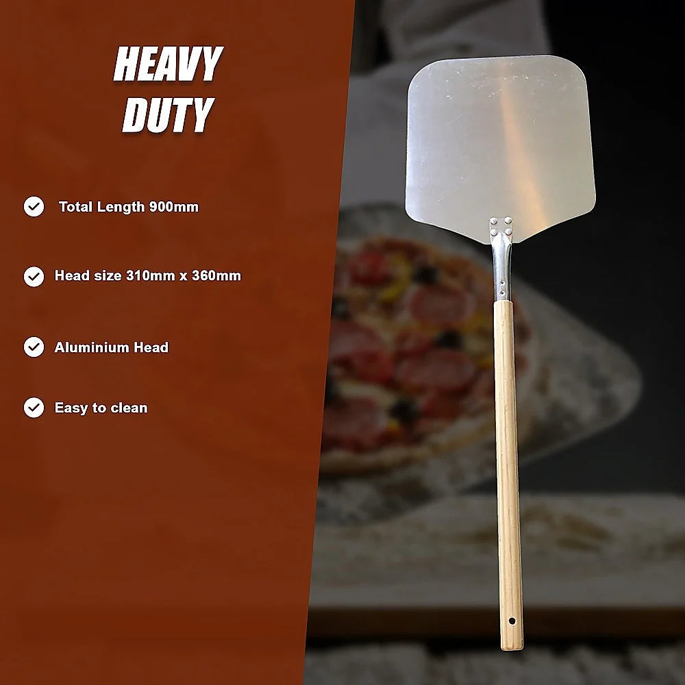 Professional Pizza Oven Peel Paddle 90cm - Wood Handle